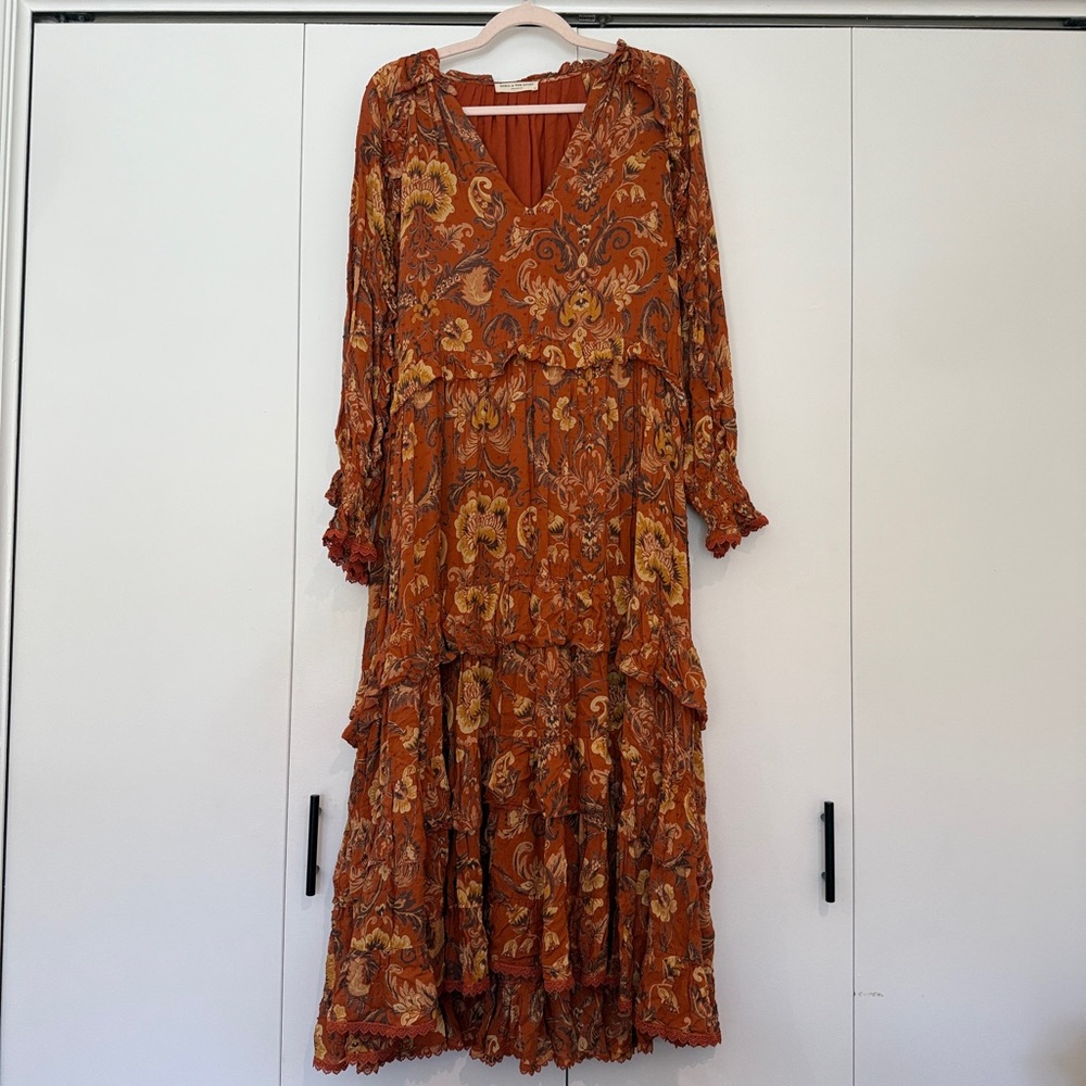 Spell Brown Long Sleeve Dress